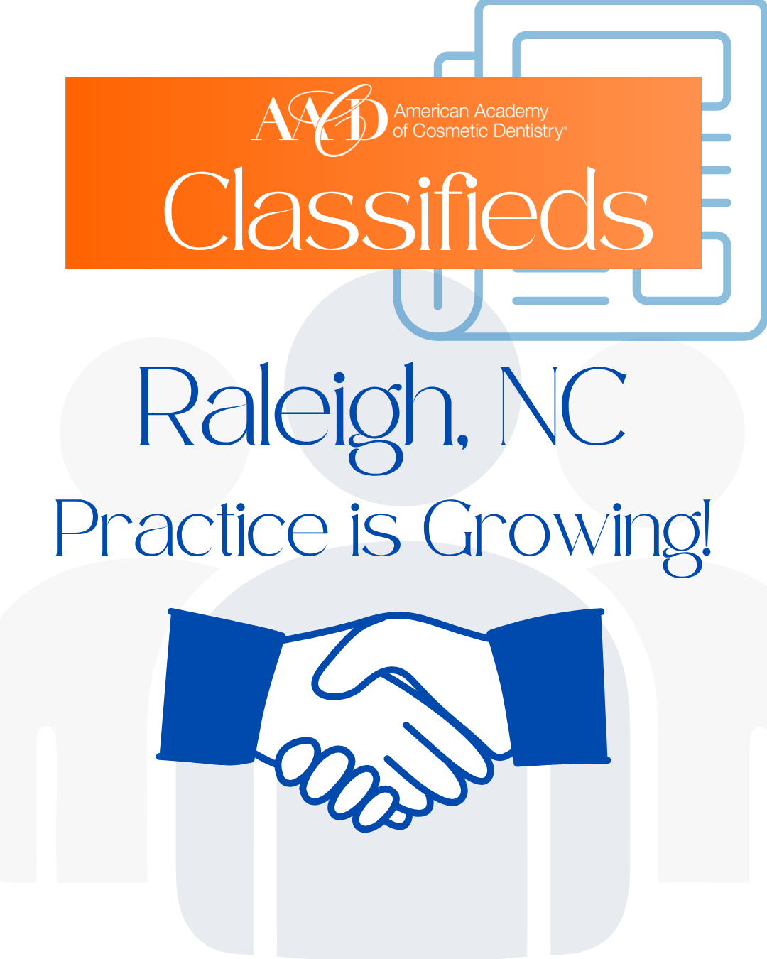 AACD Classifieds | Associate Dentist Buy-In Opportunity: Raleigh, NC
