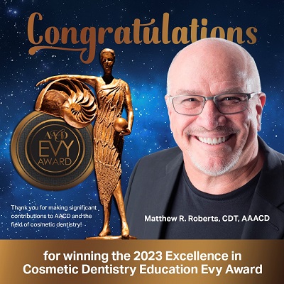 Matthew Roberts Education Evy Award