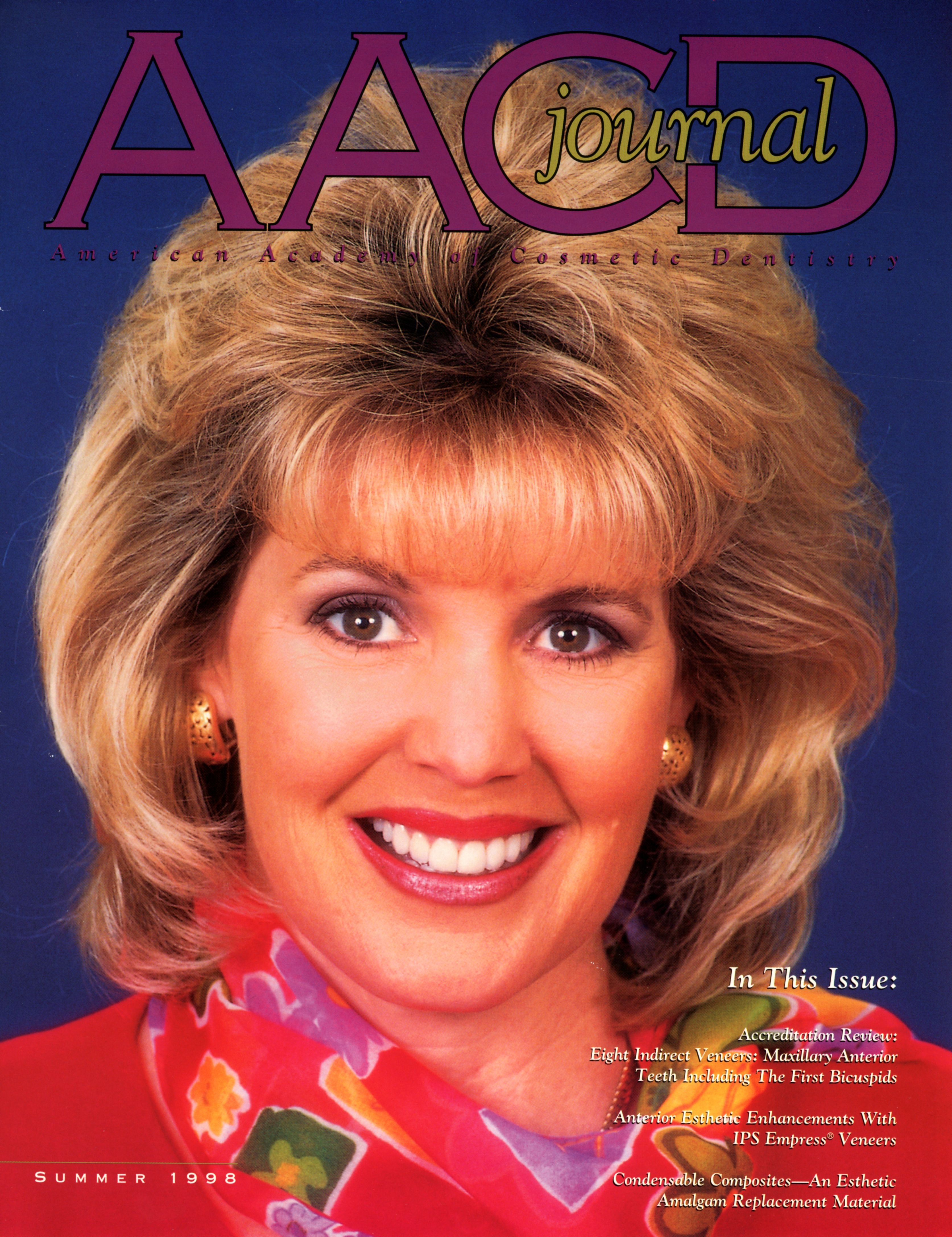 American Academy of Cosmetic Dentistry Journal of Cosmetic Dentistry Volume 14, Issue 2 cover