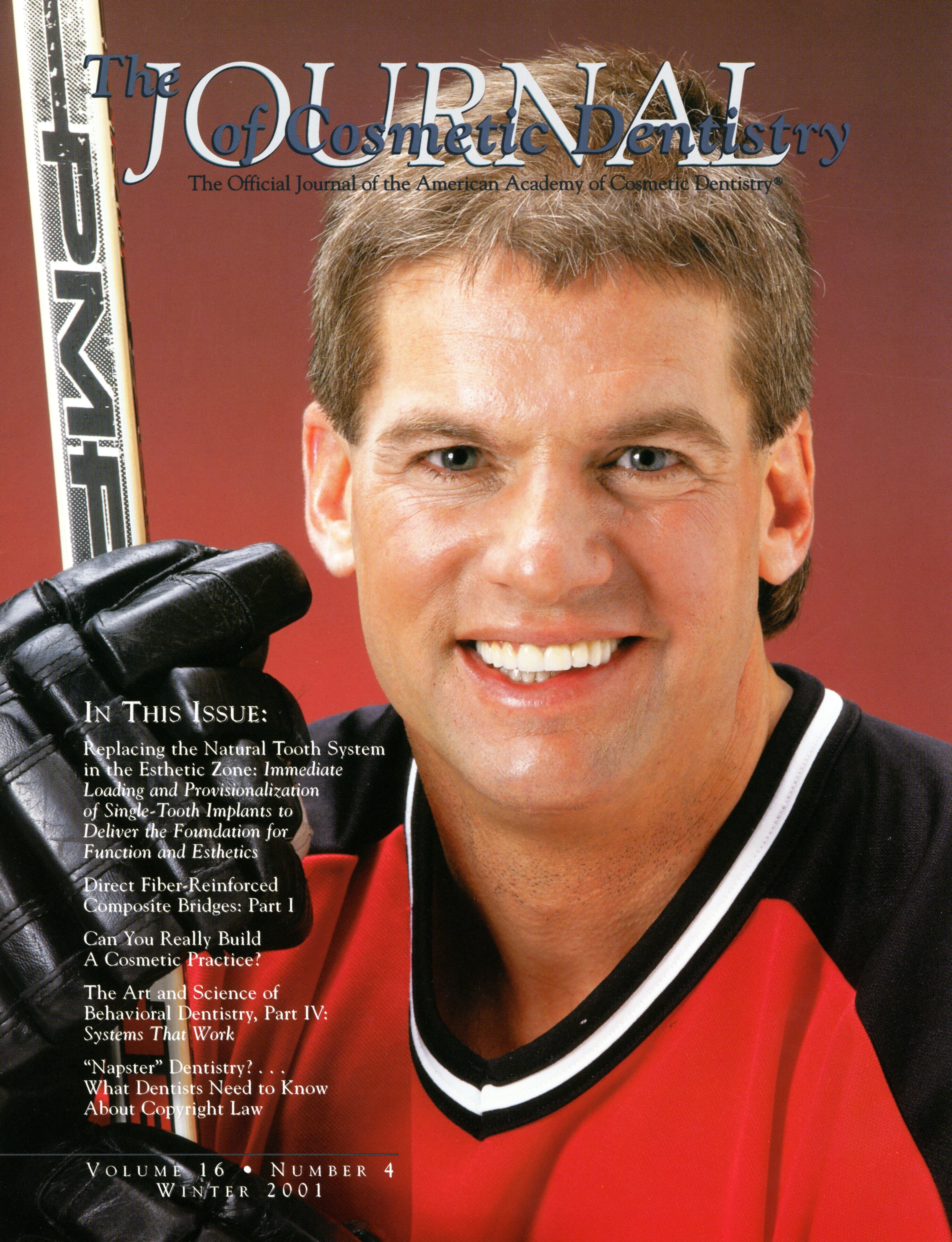 American Academy of Cosmetic Dentistry Journal of Cosmetic Dentistry Volume 16, Issue 4 cover