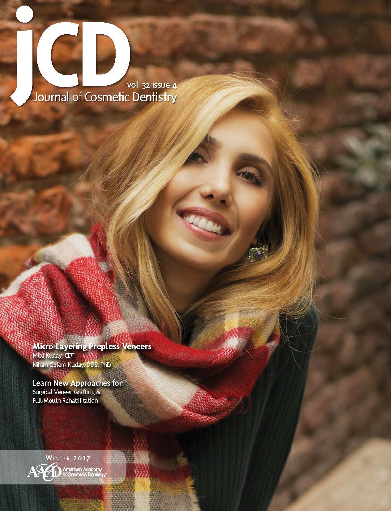 American Academy of Cosmetic Dentistry Journal of Cosmetic Dentistry Volume 32, Issue 4 cover