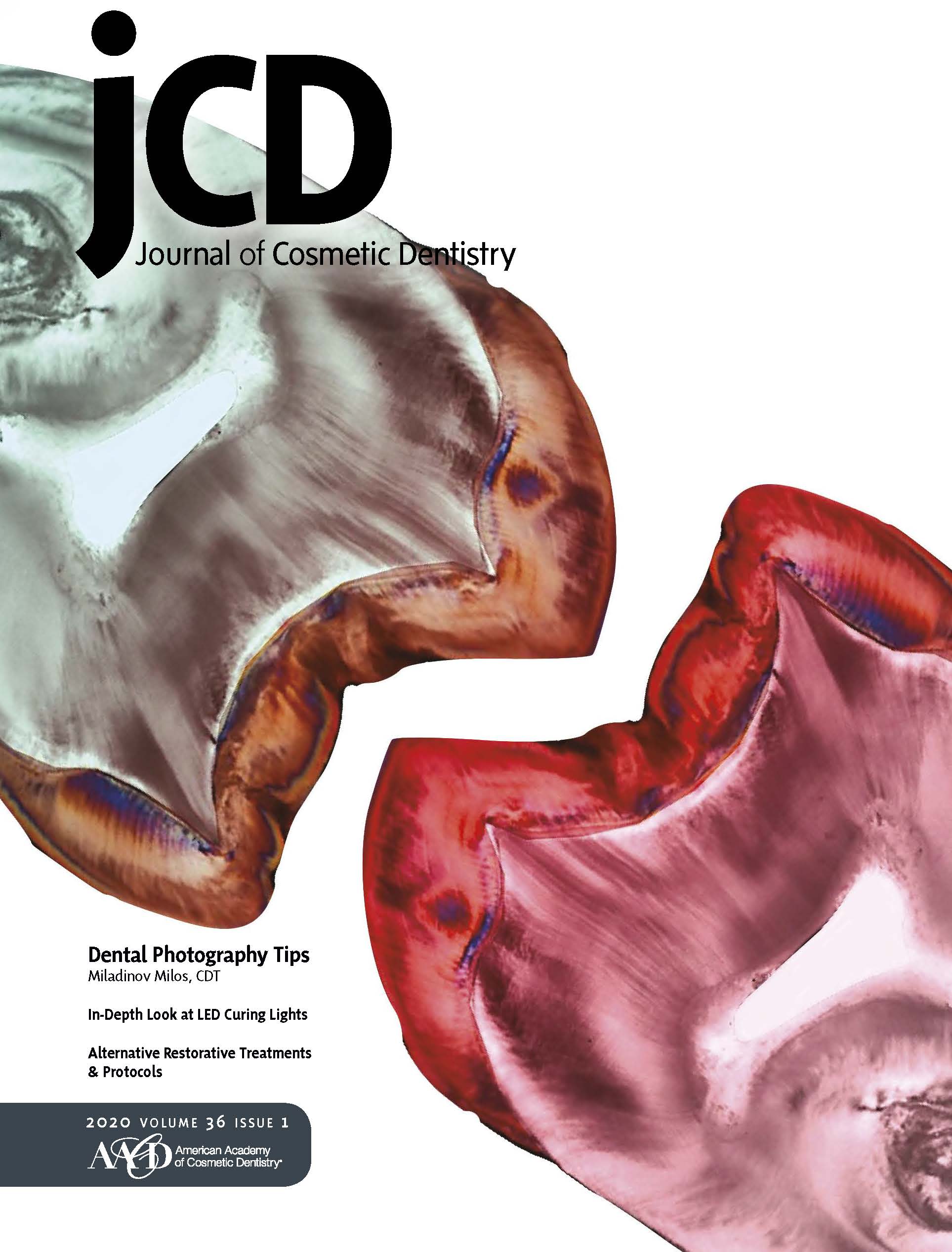 American Academy of Cosmetic Dentistry Journal of Cosmetic Dentistry Volume 36, Issue 1 cover