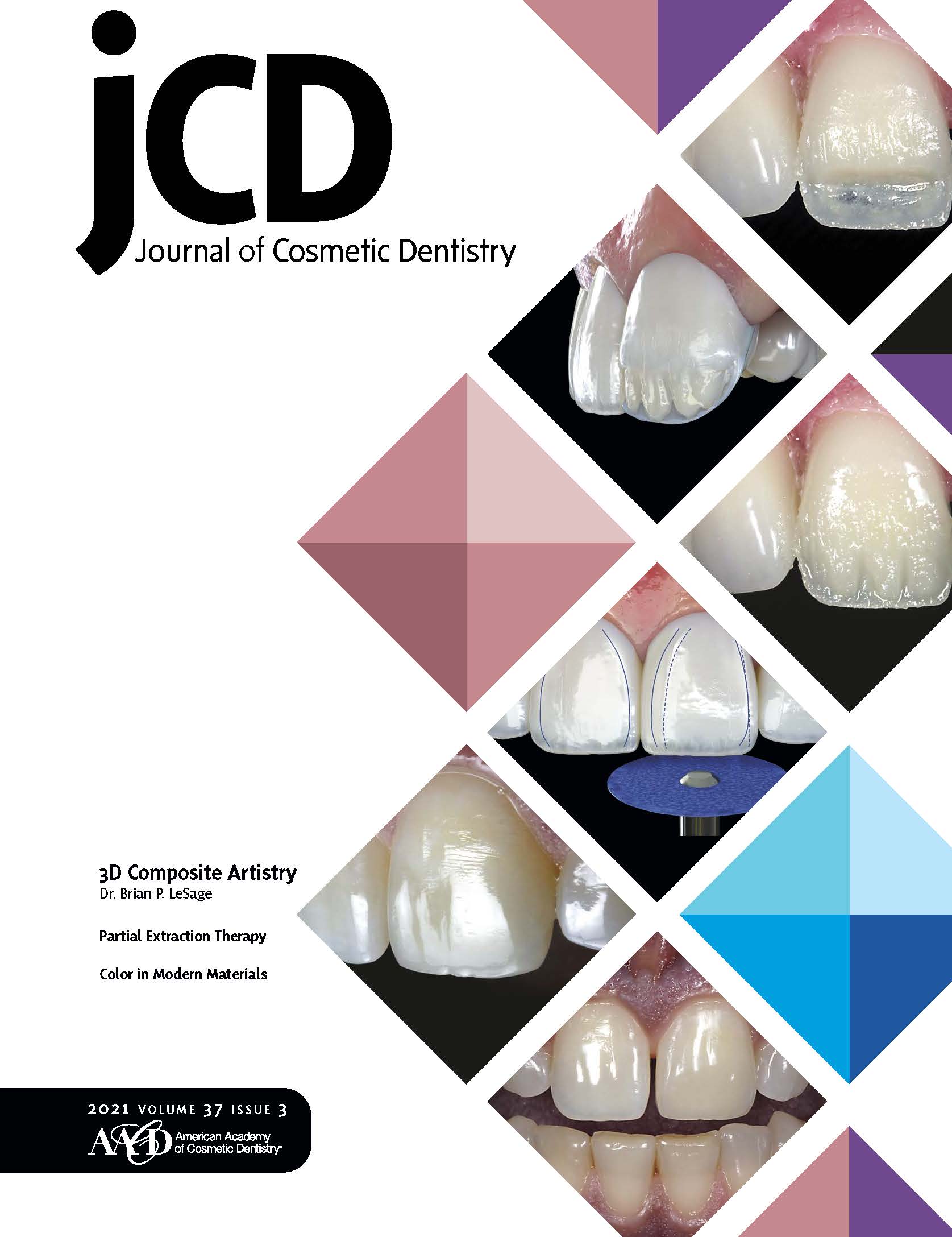 American Academy of Cosmetic Dentistry Journal of Cosmetic Dentistry Volume 37, Issue 3 cover